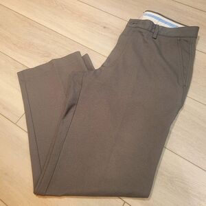 FootJoy Mens Flat Front Straight Leg Golf Pants Size 36x32 Gray Athletic Preppy